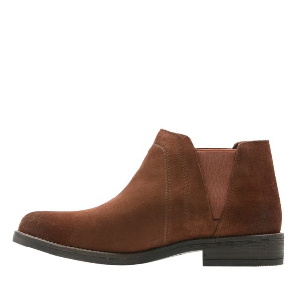 Clarks Womens Demi Beat Ankle Boots Brown | UK-6849537